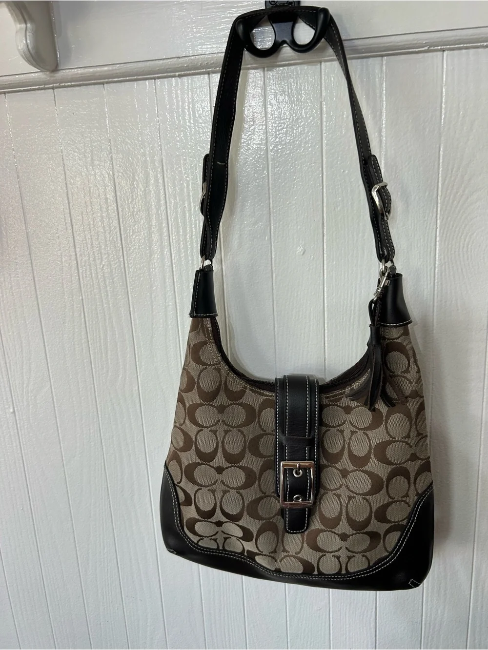 Coach Signature Soho Hobo Purse & Matching Wallet Set